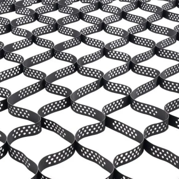 Grusgitter, 500x198 cm, Sort, HDPE jordstabilisering