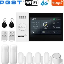 GSM Alarm System, Smart App Kontrol, Trådløs Forbindelse,EU stik, C-4G