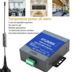 GSM SMS-alarm Telemetri Temperaturalarmsystem Måling Support Fjernbetjening (EU 100-240V)