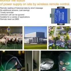 GSM SMS-alarm Telemetri Temperaturalarmsystem Måling Support Fjernbetjening (EU 100-240V)