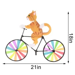 Gul Kat Cykel Vindmølle Vindmølle Dyre Vindmølle Ornamenter