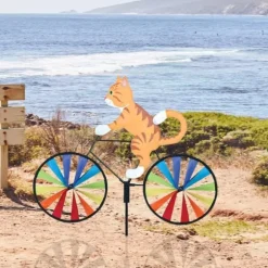 Gul Kat Cykel Vindmølle Vindmølle Dyre Vindmølle Ornamenter