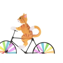 Gul Kat Cykel Vindmølle Vindmølle Dyre Vindmølle Ornamenter