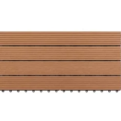 Gulve - Living WPC-fliser 60 x 30 cm 6 stk. 1 m² brun
