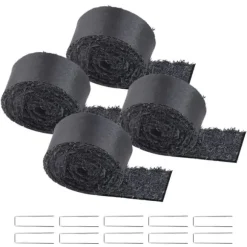 Gummi Mulch Rulle, Landskabspleje 4 ruller, 120 x 4,5-tommers Gummi Mulch Mat