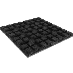 Gummiflise 45 mm - 50 x 50 cm - Grå