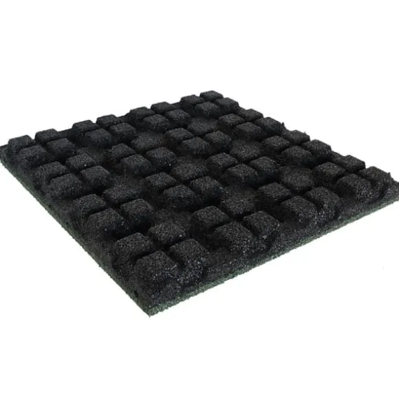 Gummiflise 55mm - 50x50 cm - Grøn
