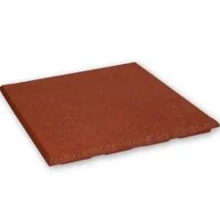 Gummiflise 20mm - 50x50 cm - Rød