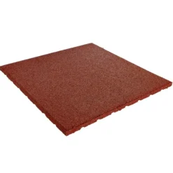 Gummiflise 20mm - 50x50 cm - Rød