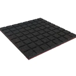 Gummiflise 30mm - 50x50 cm - Rød