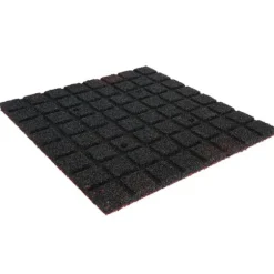Gummiflise 25mm - 50x50 cm - Rød