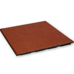 Gummifliser 30 mm - 1 m2 (4 fliser à 50 x 50 cm) - Rød