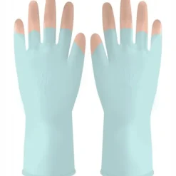 Gummihandsker 11″ VERGIONIC 2 par flockede arbejdshandsker til husholdningsbrug
