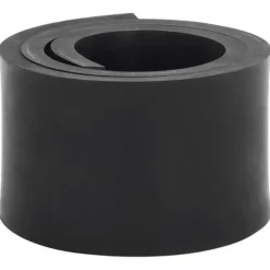 Gummikant til sneplov - Effektiv snerydning og overfladebeskyttelse | Størrelse: 120x10x1 cm | Farve: Sort