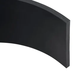Gummikant til sneplov - Holdbar snerydning | Farve: Sort | Størrelse: 100x15x1 cm