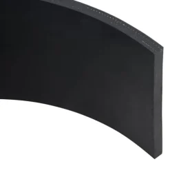 Gummikant til sneplov - Støjsvag og holdbar | Størrelse: 80x15x1 cm | Farve: Sort