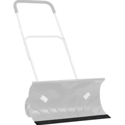 Gummikant til sneplov - Støjsvag og holdbar | Størrelse: 80x15x1 cm | Farve: Sort
