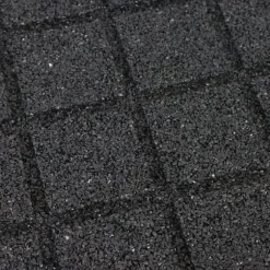 Gummi-puslespilflise med EPDM-toplag 25 mm - Sort (RAL 9004) - Cfl-S1 - Midterstykke