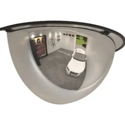 Halve kuppelspejle 2 stk. Ø30 cm - Trafikspejl i brudsikker akryl | Farve: Klar | Størrelse: Ø30 cm
