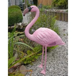 Harpiks Flamingo - Højde 88 cm - UBBINK Havedekoration