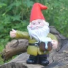 Harpiks Øl Dværg Skulptur Havedekoration Havegnome Statue Dekor til Have Skrivebord Plante