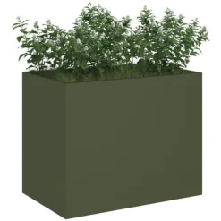 Have Blomsterkrukke i Olivengrøn - Industrielt Design | Størrelse: 50x32x40 cm