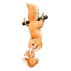 Have egern statuer Hængende baby forældre egern pryd harpiks egern figur indendørs udendørs have dyr statuer