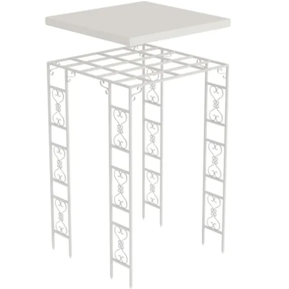 Have Pergola, Metal Konstruktions, Nem Montering,180x180x270cm, HVID