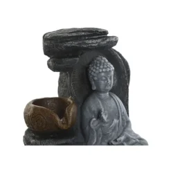 Have springvand DKD Home Decor Buddha Harpiks 18 x 18 x 22 cm Orientalsk (2 enheder)
