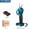 Havebeskærer - Batteridrevet beskæringssaks - 18V - 2 Batterier - Børsteløs Motor - 50 mm Skærediameter - Klinge i Højkulstofstål - EU-Stik - Rød/Sort | CDON