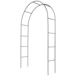 Havebue Espalier - Havebue Trellis - 4-Pak - Metal Jern - Til Klatreplanter - Bryllup & Udendørs - Sort