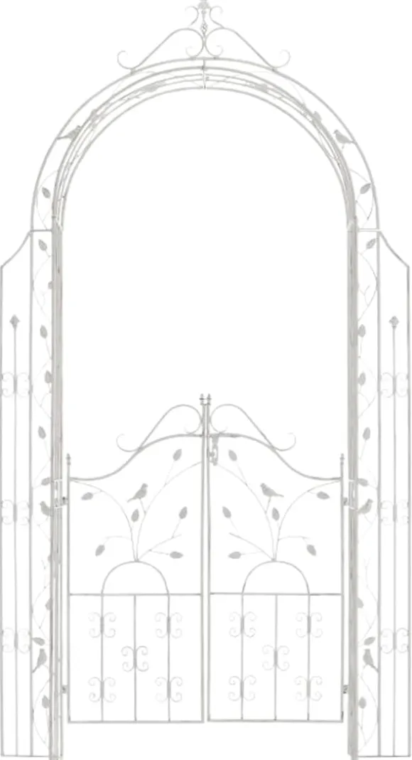 Havebue med gate - klatrehjælp - holdbart jerndesign