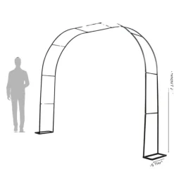 Havebue, Metal Design, Alsidig til Begivenheder,XS(gammel), sort