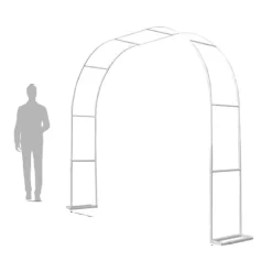 Havebue, Metal Design, Alsidig til Begivenheder,XS(gammel), HVID