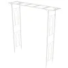 Havebue, Metal Jern, Nem Samling,81.1x16.1x81.8 tommer, HVID