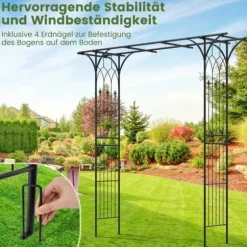 Havebue, Metal Rosebue, Sort