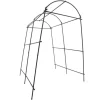 Havebue Trellis, Holdbar Stål Konstruktion, Understøtter Klatreplanter,sort
