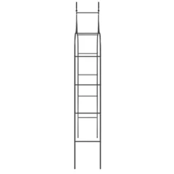 Havebuer 2 stk. - Romantisk havebue i pulverlakeret stål | Størrelse: 120x38x260 cm | Farve: Sort