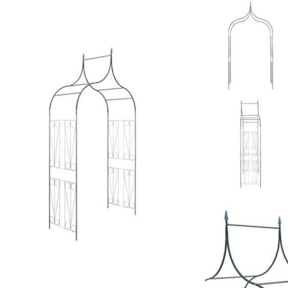Havebuer, espalierer & pergolaer - Living havebue med spydspidsdesign mørkegrøn