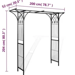 Havebuer, espalierer & pergolaer - Living rosenbue 200 x 52 x 204 cm