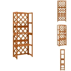 Havebuer, espalierer & pergolaer - Living espalier med hylder 55x30x140 cm massivt grantræ