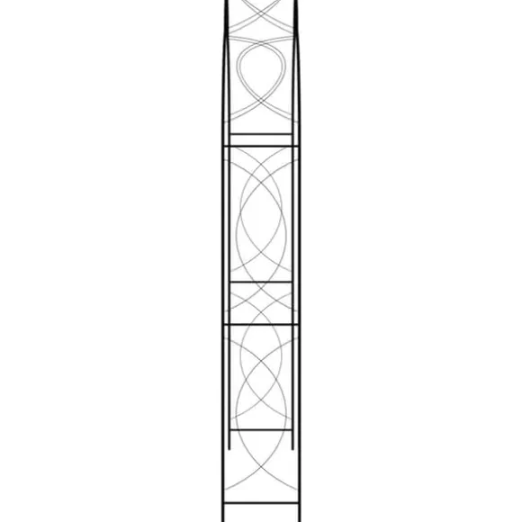 Havebuer, espalierer & pergolaer - Living havebue 150x34x240 cm jern sort