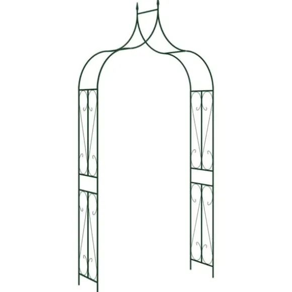 Havebuer, espalierer & pergolaer - Living havebue 120x38x258 cm jern mørkegrøn