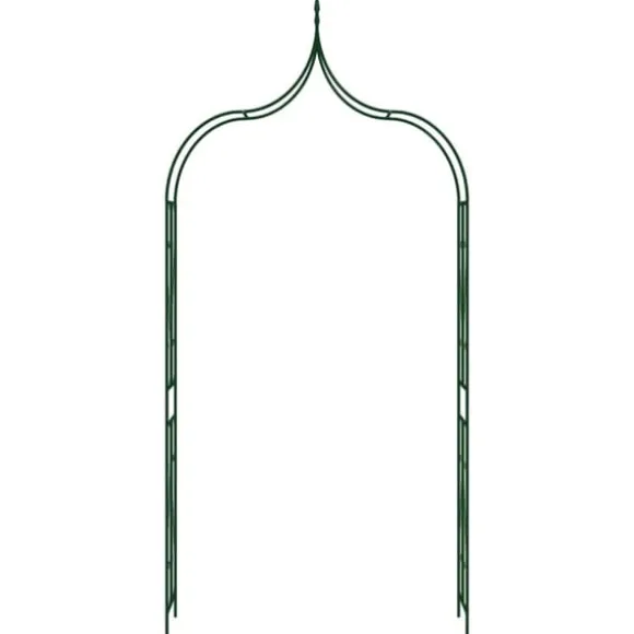 Havebuer, espalierer & pergolaer - Living havebue 120x38x258 cm jern mørkegrøn