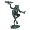 Havefigur, Frø, 30x22x10 cm, Grøn