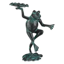 Havefigur, Frø, 30x22x10 cm, Grøn