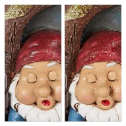 Havefigur Nisse Dekoration, 17x12x4.5 cm, Flerfarvet