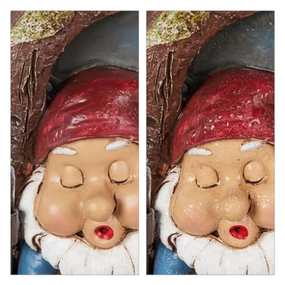 Havefigur Nisse Dekoration, 17x12x4.5 cm, Flerfarvet