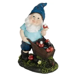 Havefigur Nisse, 14,5x10,5x7 cm, Flerfarvet