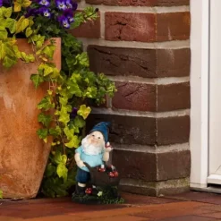 Havefigur Nisse, 14,5x10,5x7 cm, Flerfarvet